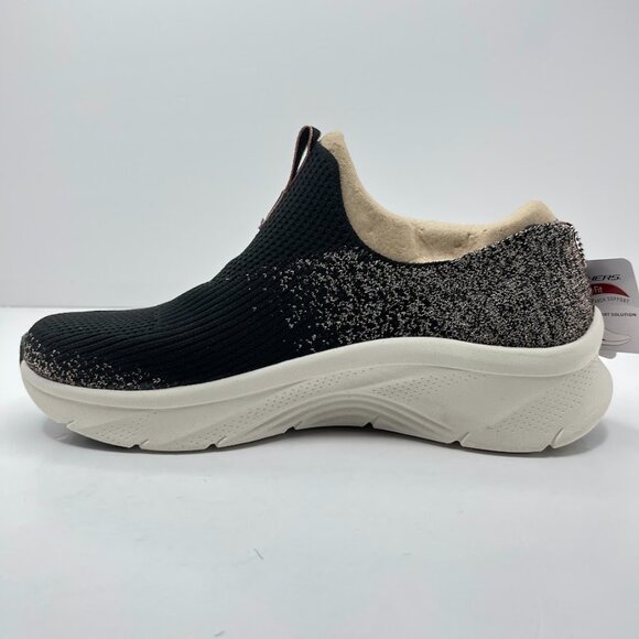 NEW Skechers Arch Fit Glimmer Dust Black/Rose Gold - Size 9.5 - Picture 3 of 7